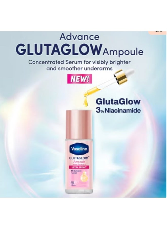 Vaseline GlutaGlow Ampoule Serum Deodorant Ultra Bright 45ml - Image 4